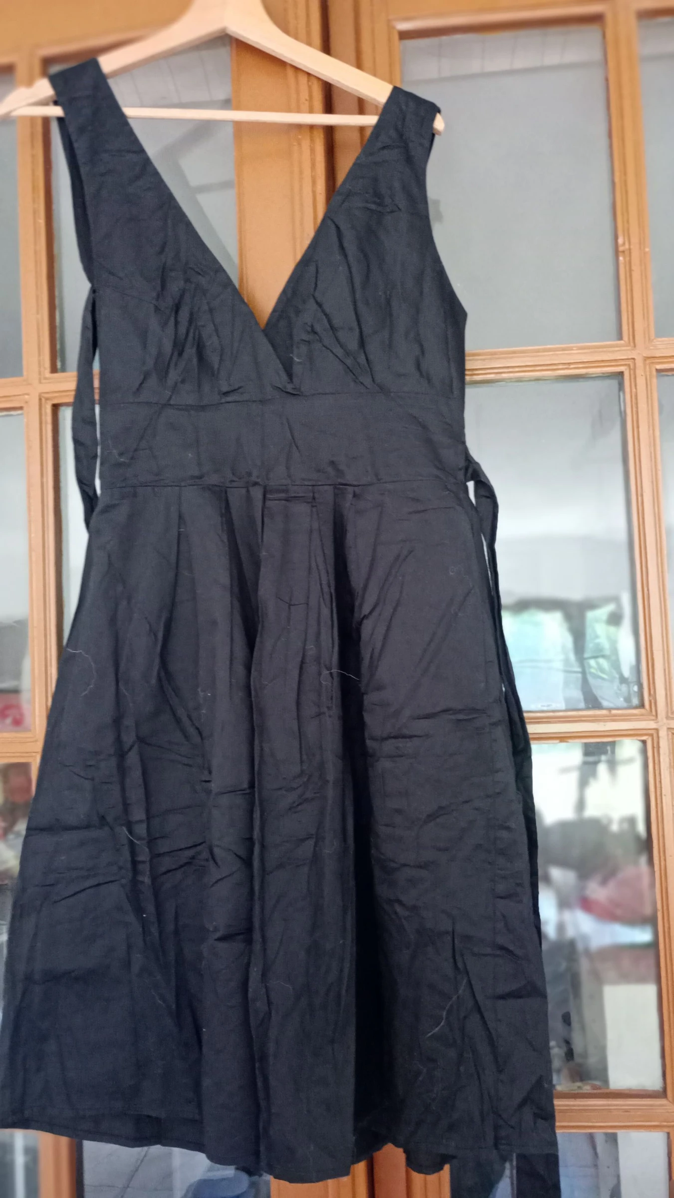 Vestido negro satinado Camaïeu Talla 36 Forrado Muy buen estado – photo 2